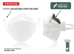 KN95 3D Pro Face Mask | Premium 3D Fit, Anti-fogging, Adjustable Ear Loops - Bag of 10