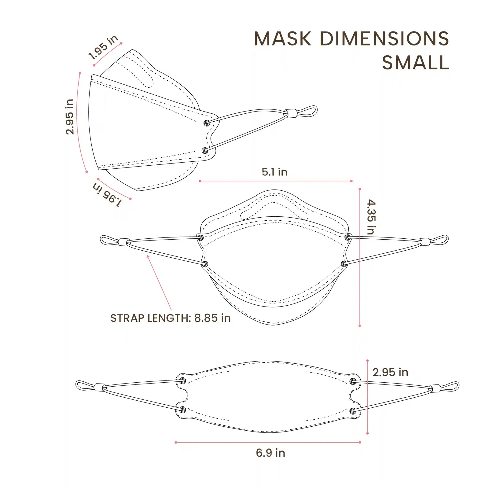 KN95 3D Face Mask | Comfort 3D Fit, Adjustable Ear Loops