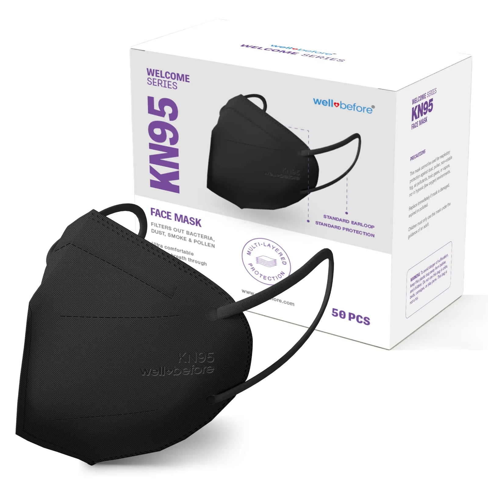 KN95 Mask Welcome Series Face Mask - 50pcs/box