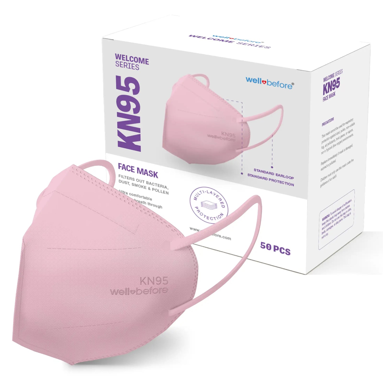 KN95 Mask Welcome Series Face Mask - 50pcs/box