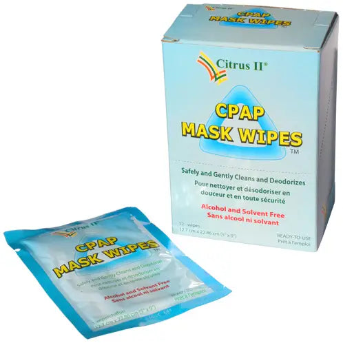 Citrus II CPAP Mask Cleaning Wipes, Pack of 12