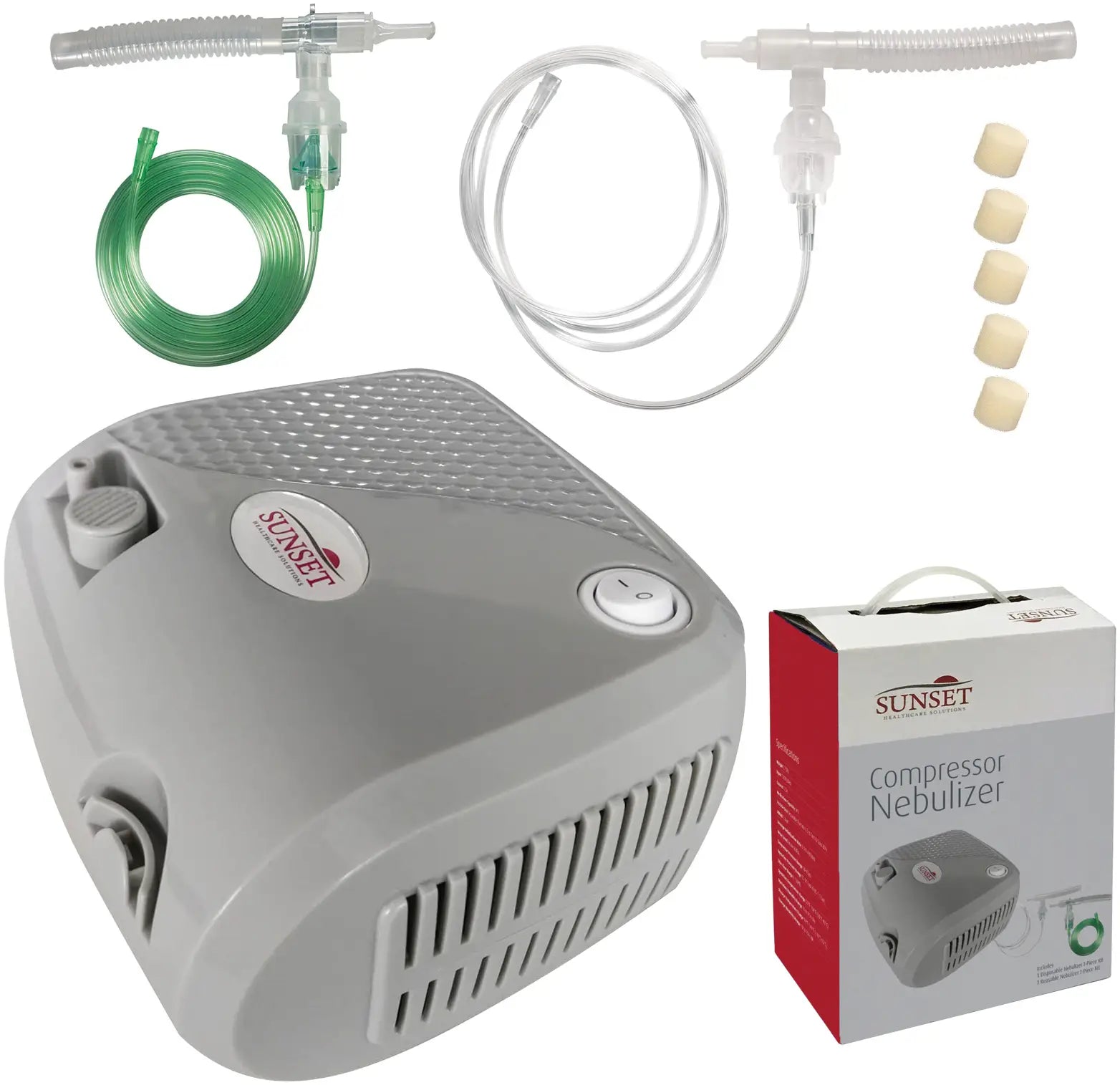 Sunset Healthcare Solutions Compressor Nebulizer with Adult Neb Kit