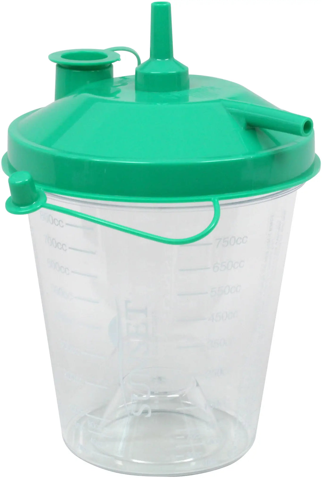Sunset Healthcare Solutions Disposable Suction Canister with Float Valve Shutoff, 800cc