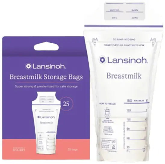 Lansinoh Breastmilk Storage Bags, 25 Count