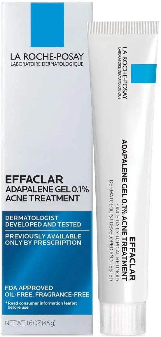 La Roche-Posay Effaclar Adapalene Gel 0.1% Acne Treatment, 45 g