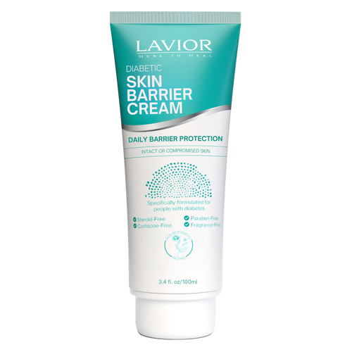 Lavior Diabetic Skin Barrier Cream Tube, 3.4 oz