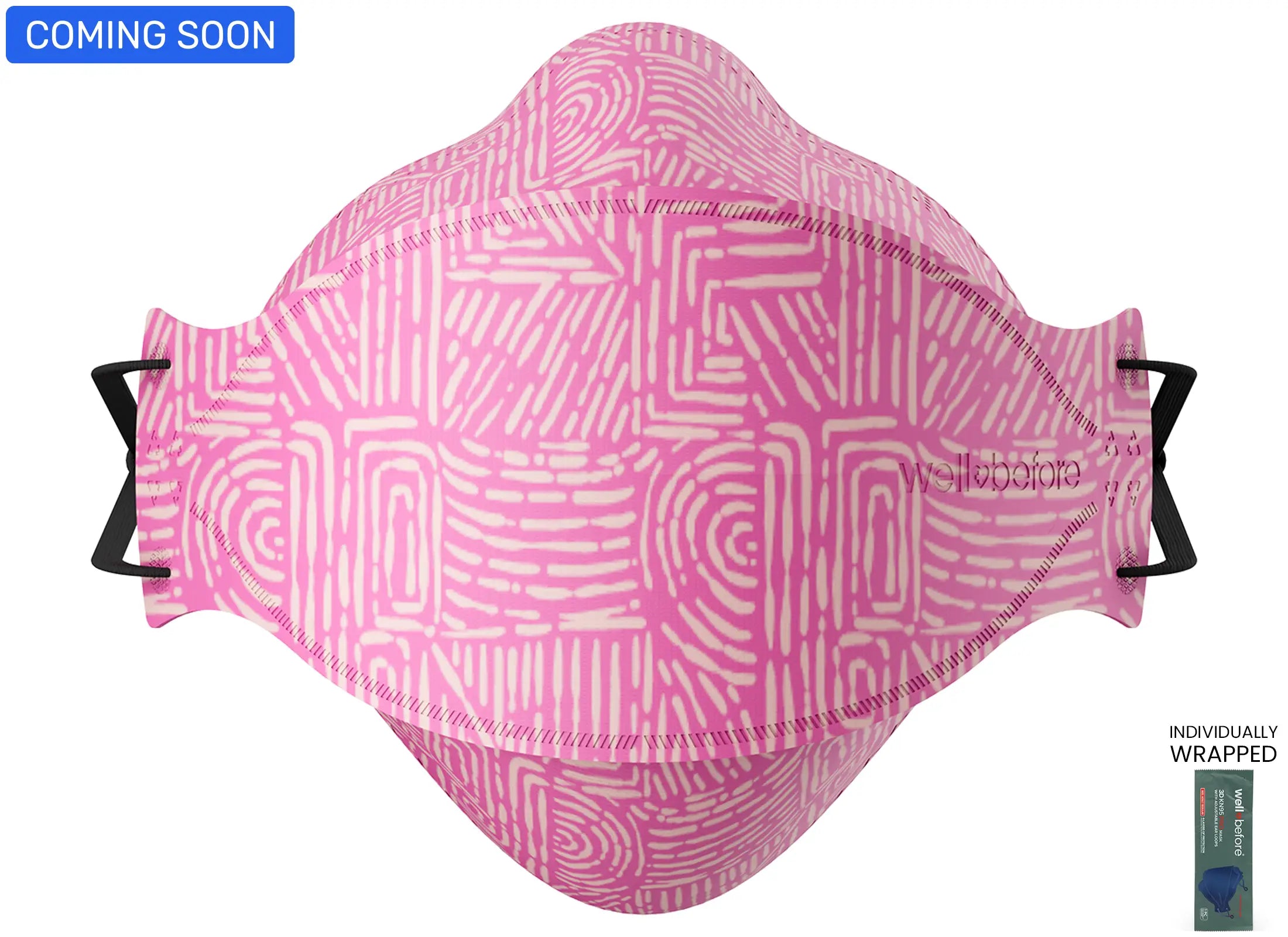 KN95 3D Pro Face Mask | Premium 3D Fit, Anti-fogging, Adjustable Ear Loops