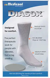 MEDICOOL INC Seam-Free Diabetes Socks Large