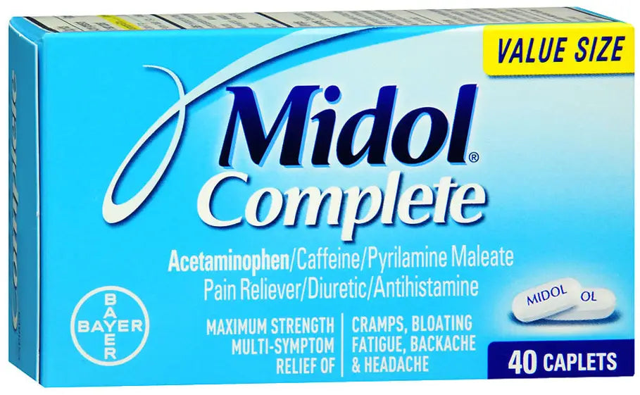 Bayer Midol Complete Caplets 40 Count