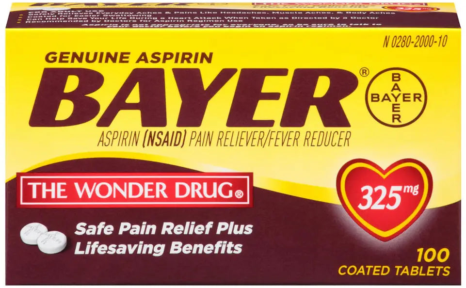 Bayer Genuine Aspirin Coated Tablets 325mg