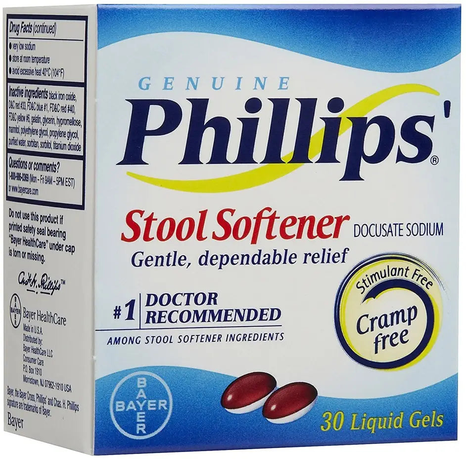 Phillips' Stool Softener, 30 Liquid Gels