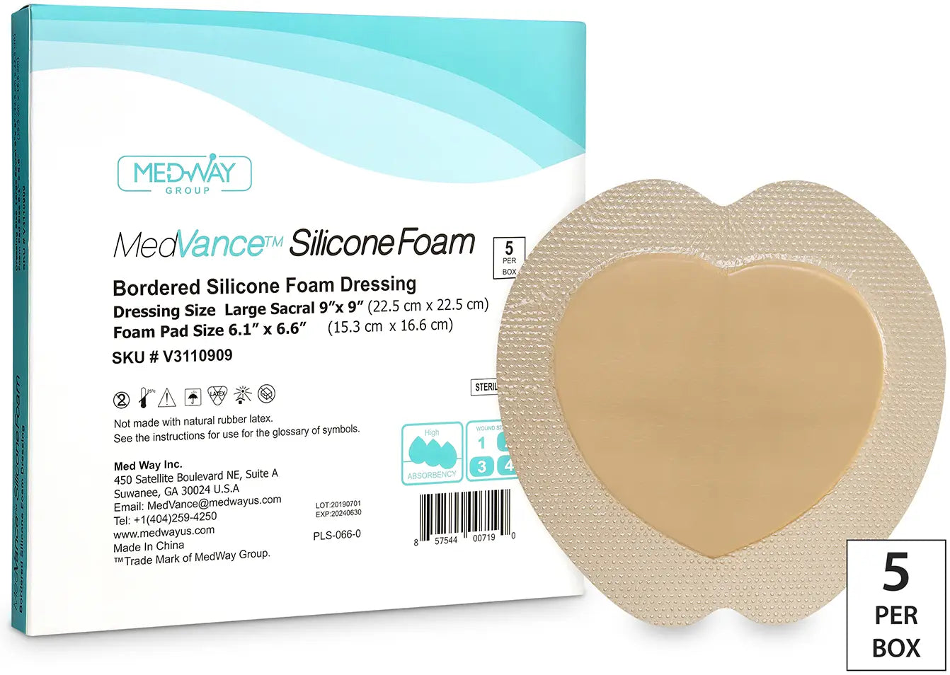 Med Way Inc. MedVance Silicone Foam Dressing