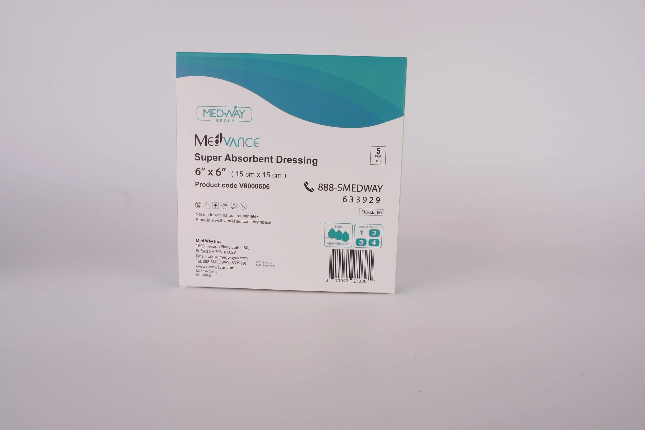 MedVance Non-Bordered Super Absorbent Dressing