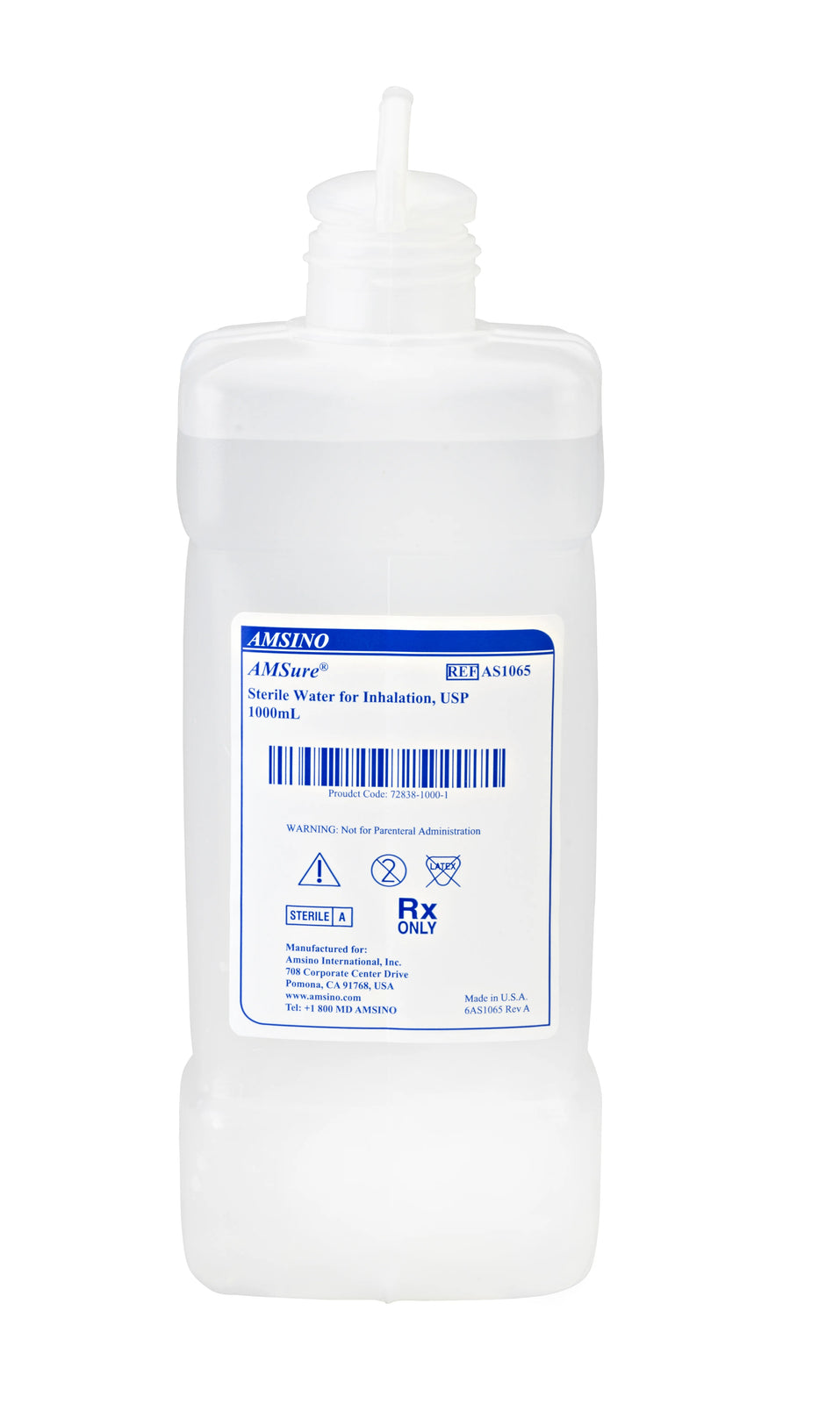 AMSure Sterile Water for Inhalation USP 1000 mL