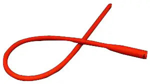 Amsino International Red Rubber Intermittent Catheter 14 Fr