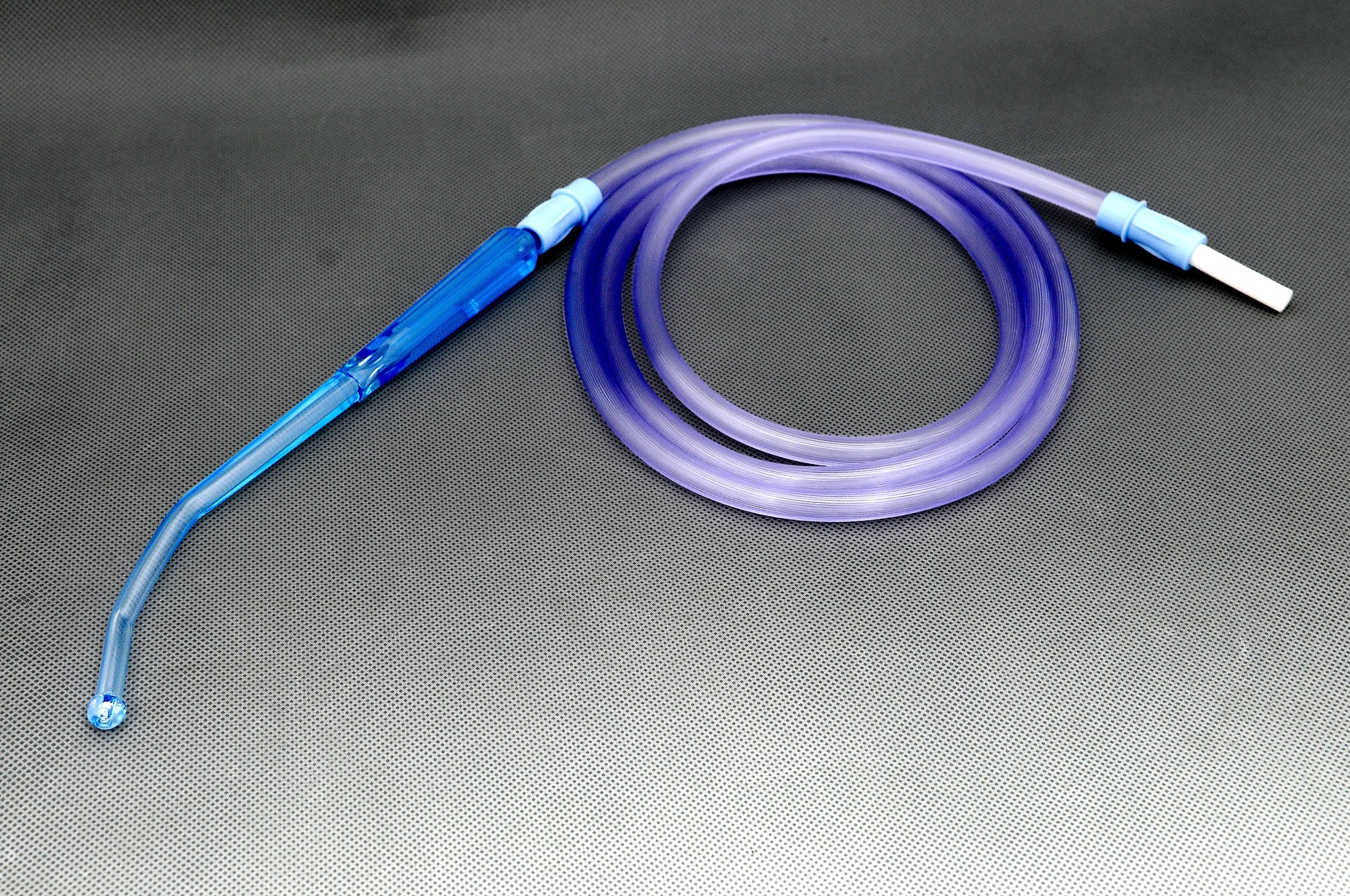 Amsure Rigid Yankauer Suction Tube Handle with Tubing, Bulb Tip, Non-Vented