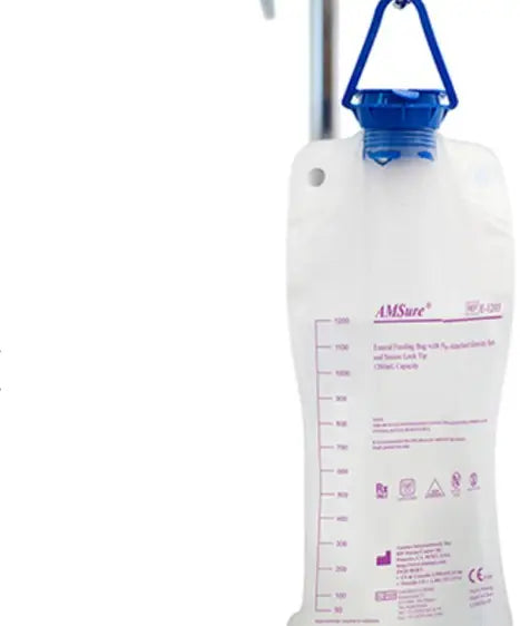 AMSure Enteral Feeding Bag Pump Set with ENFit & Transition Connectors