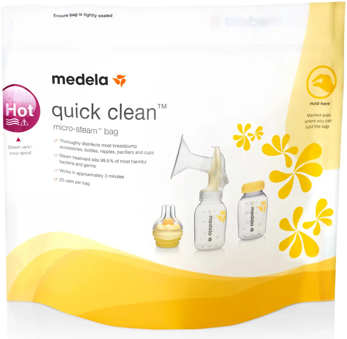 Medela Quick Clean Breast Pump Wipes and Micro-Steam Bags