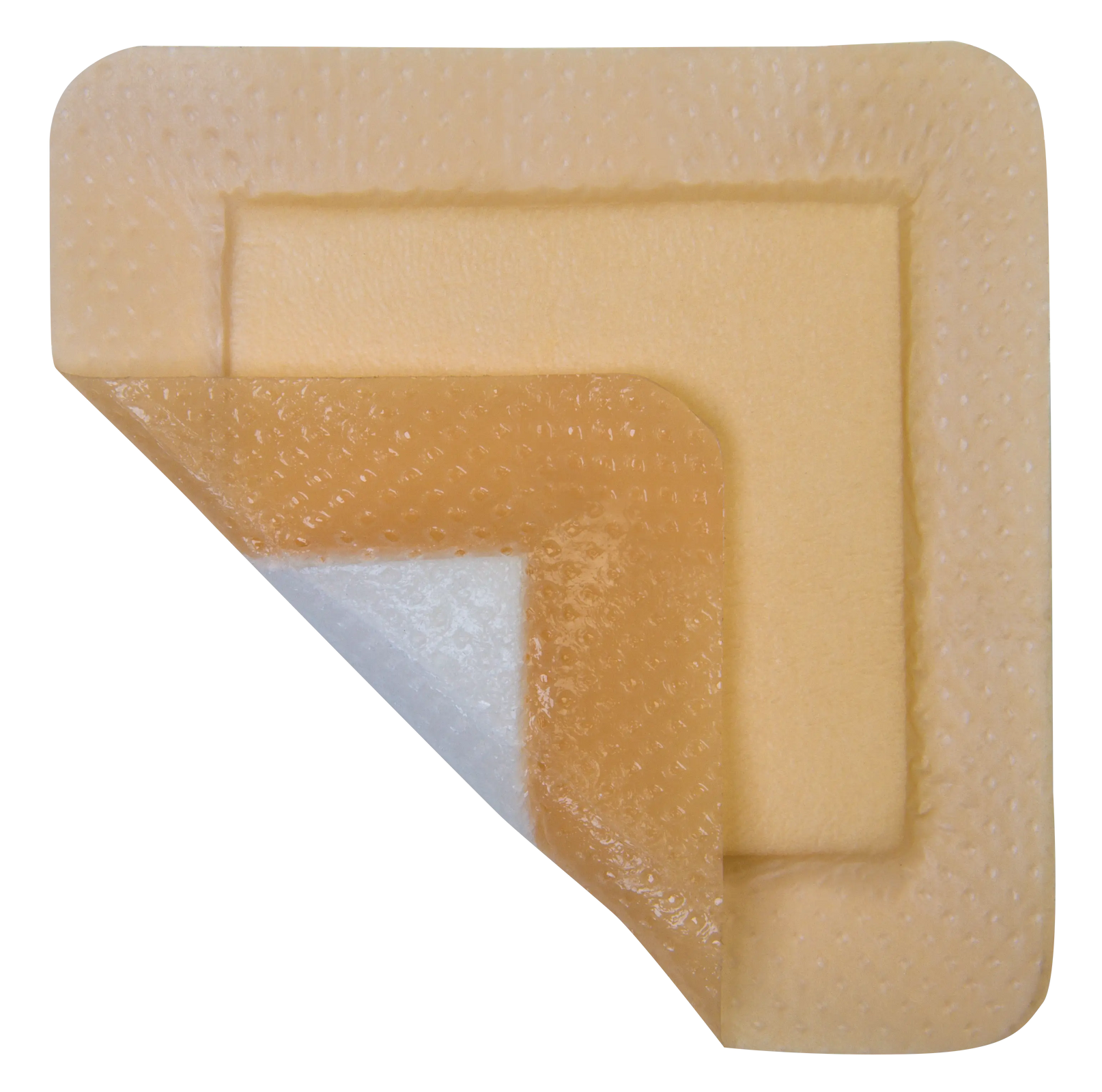 MediPlus Silicone Comfort Foam Adhesive Border Sacral Dressing 7.2" x 7.2" - Latex-Free, Sterile