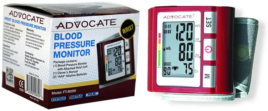 Advocate Wrist Blood Pressure Monitor, Model FT-B05W