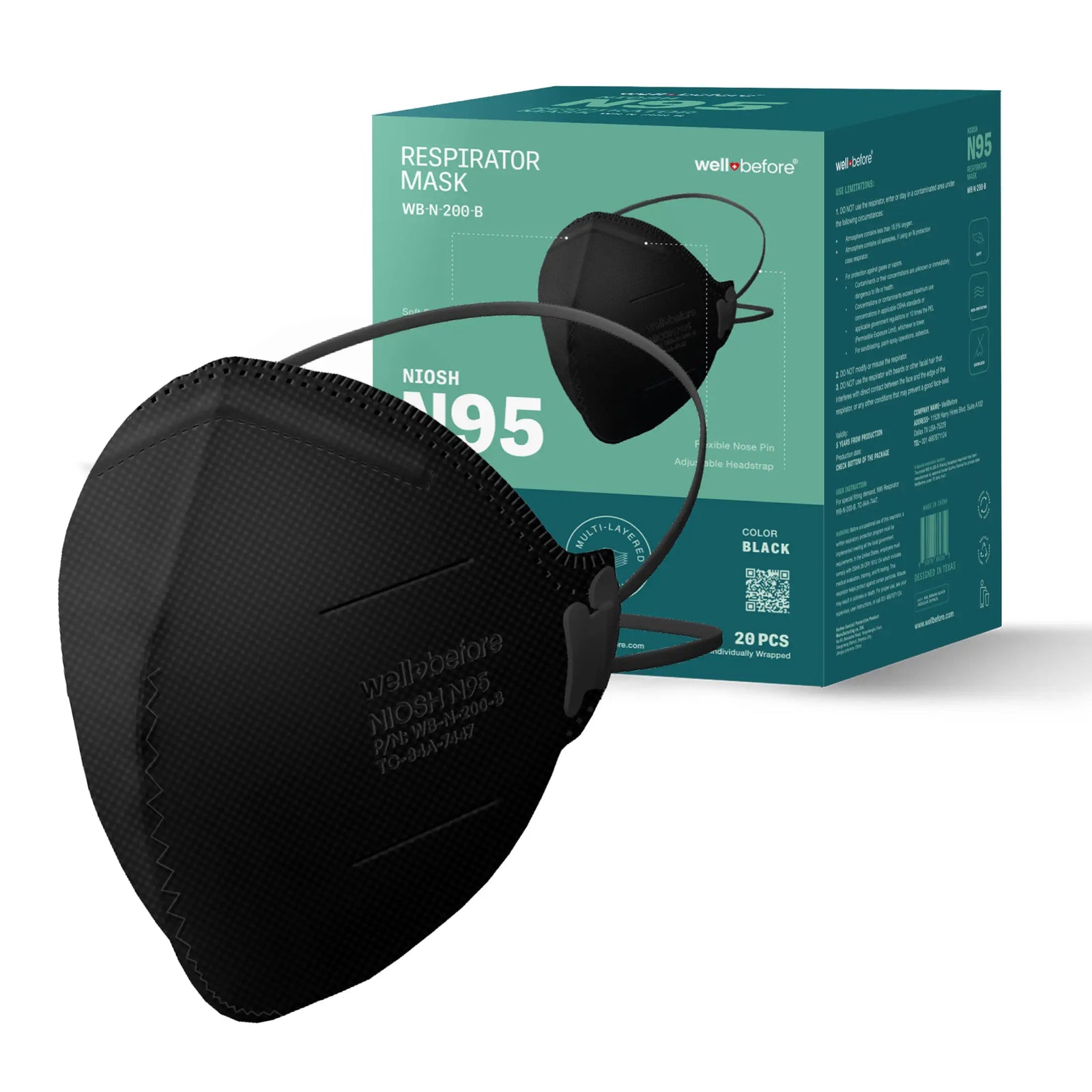 N95 Flat Fold Respirator Mask | NIOSH Approved