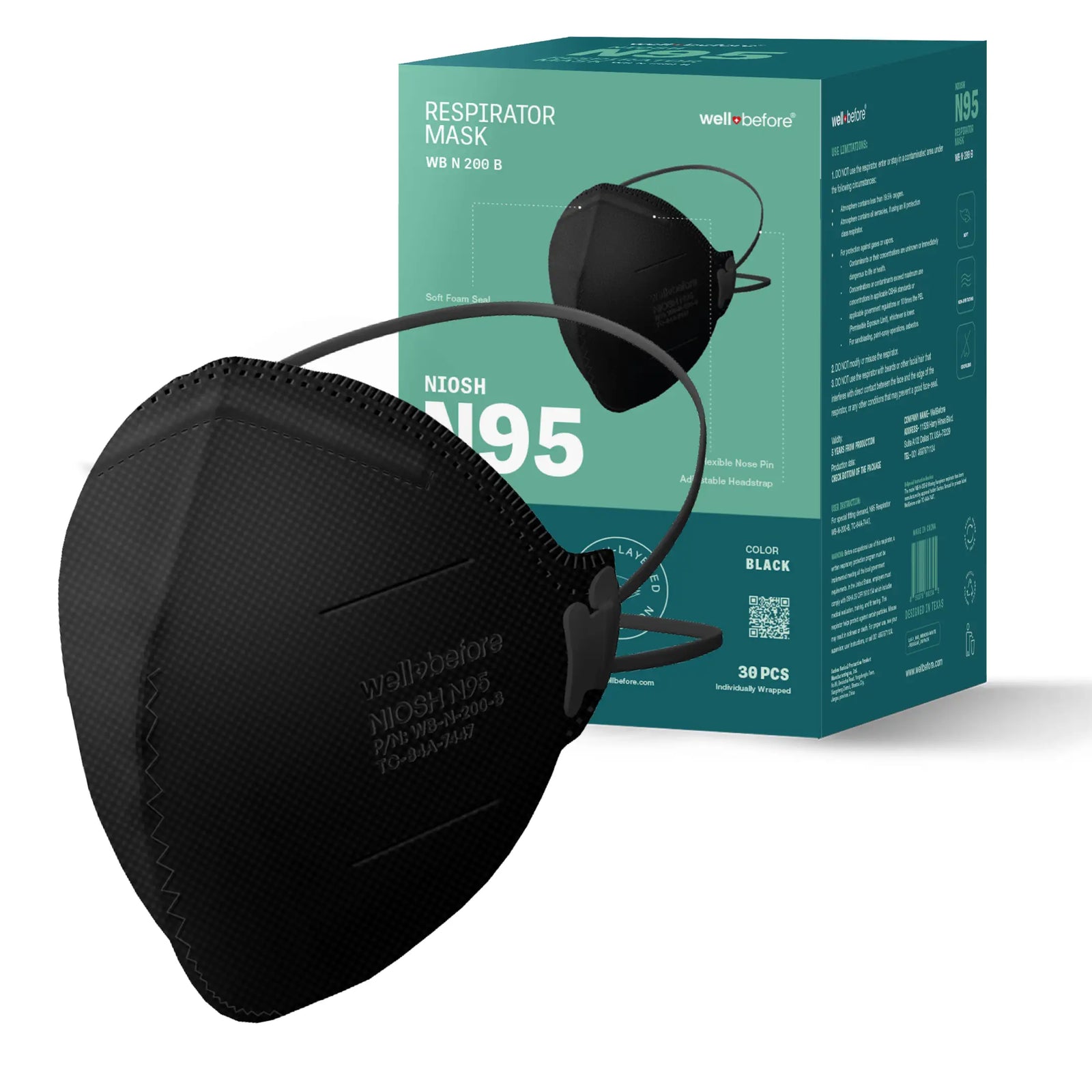 N95 Flat Fold Respirator Mask | NIOSH Approved