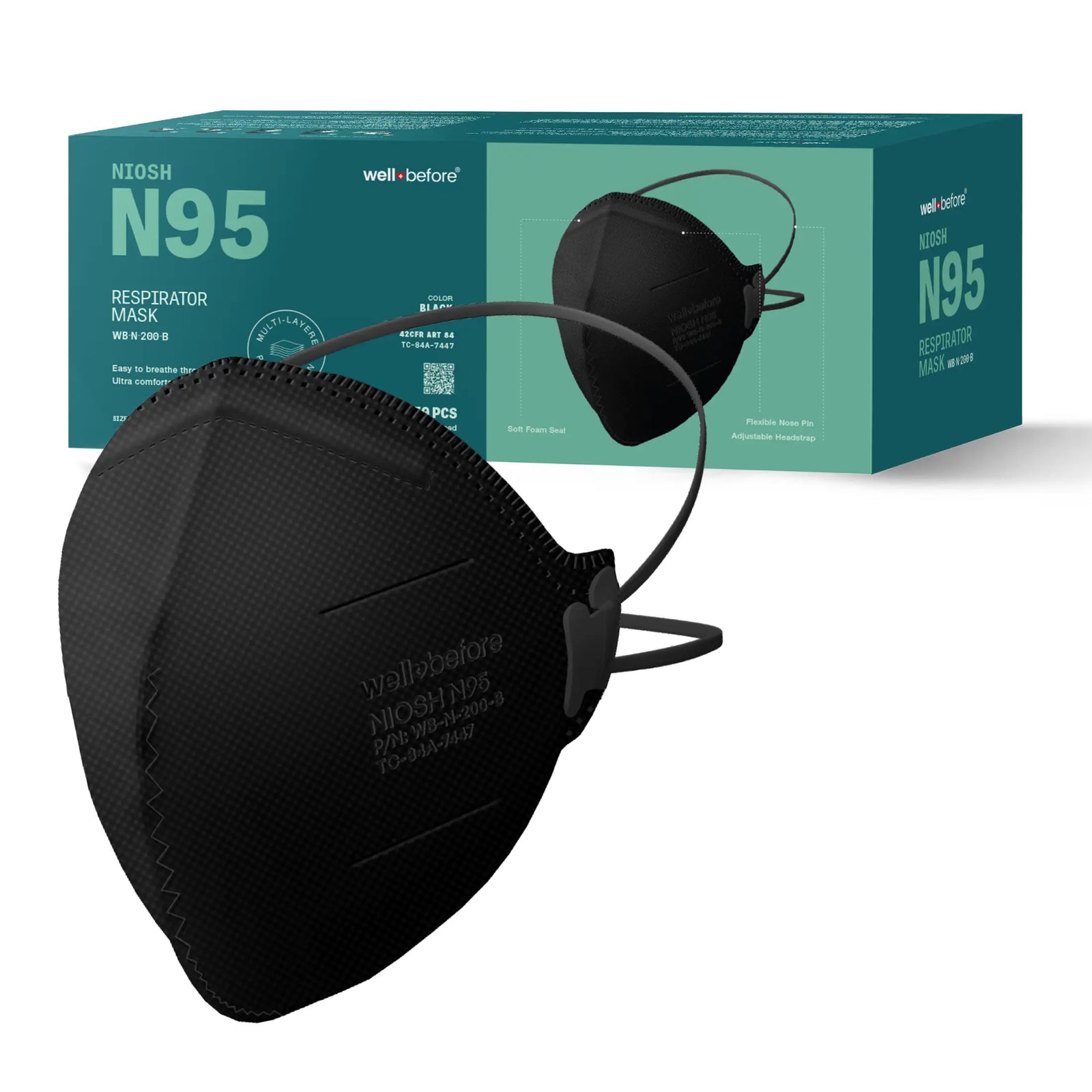 N95 Flat Fold Respirator Mask | NIOSH Approved