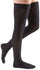 Medi USA LP Comfort Thigh-High Compression Stockings with Beaded Silicone Top Band, 20-30 mmHg, Closed Toe, Ebony, Size 6