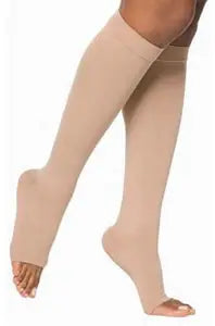Mediven Forte Compression Stockings 40-50 mmHg, Extra Wide Calf, Open Toe