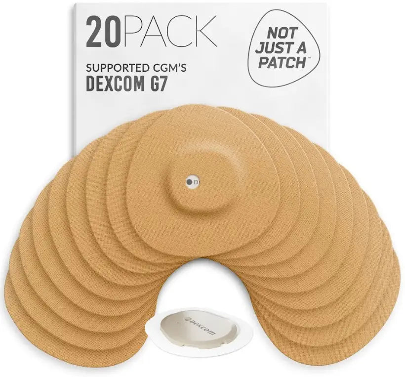 Not Just A Patch Original Patches for Dexcom G7 and Stelo, 20 ct