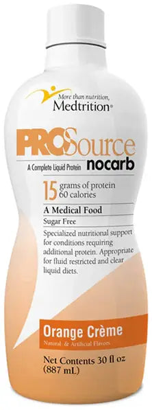 ProSource No Carb Orange Creme Liquid Protein Supplement