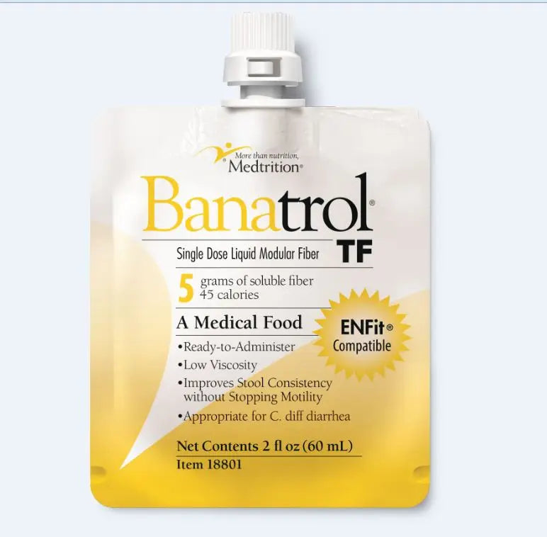 Banatrol TF Liquid Fiber Supplement, 2 fl oz Packet, Unflavored, ENFit Compatible