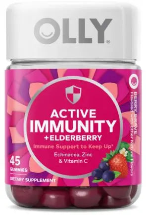 Olly Active Immunity + Elderberry Gummies - Berry Brave