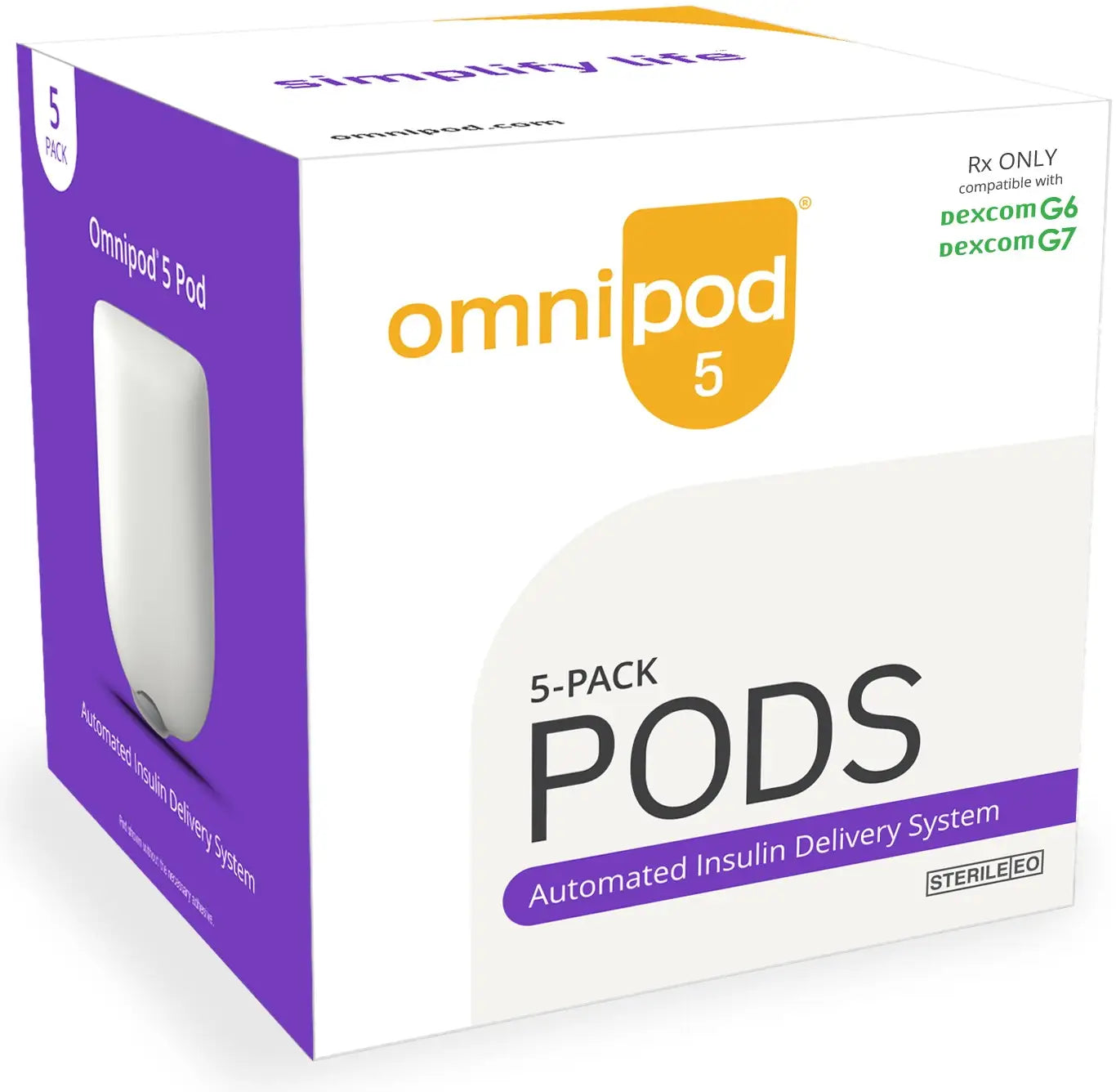 Omnipod 5 G6/G7 Intro Kit with PDM and 5 Pods