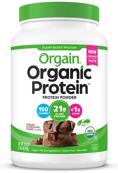 Orgain Original Plant-Based Protein Powder, Creamy Chocolate Fudge