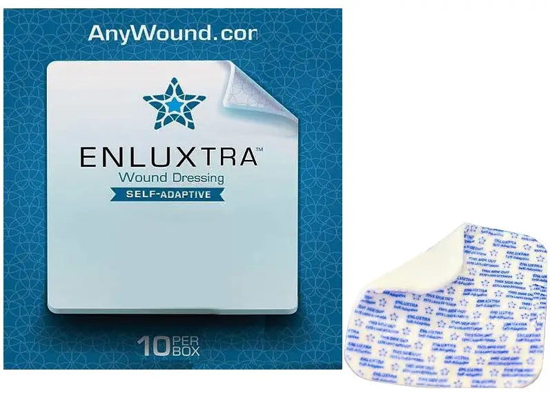 Enluxtra Self-Adaptive Wound Dressing, 4" x 4"