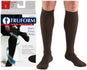 Truform Men's Dress Latex-Free Knee High Support Socks - 30-40 mmHg Compression