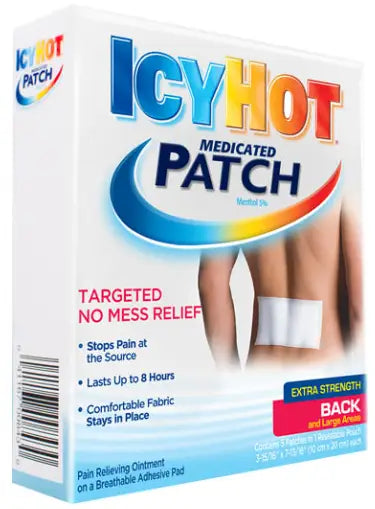 Icy Hot Topical Analgesic Patch, Extra Strength, Back and Large Areas