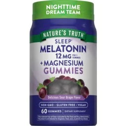 Nature's Truth Melatonin 12 mg + Magnesium Gummies