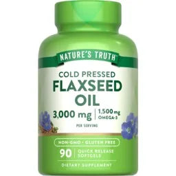 Nature's Truth Flaxseed Oil 3000 mg Softgels