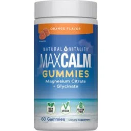 Piping Rock Natural Vitality MaxCalm Magnesium Citrate + Glycinate Gummies