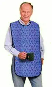 Fiberlinks Textiles Inc. Mealtime Protector, 18" x 36", Blue Paisley