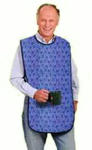 Fiberlinks Textiles Inc. Waterproof Mealtime Protector, Floral, One Size Fits All