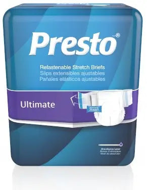 DRYLOCK TECHNOLOGIES LTD Presto Premium Ultimate Adult Briefs - X-Large (48" - 66")