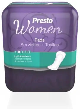 Presto Incontinence Pads for Women