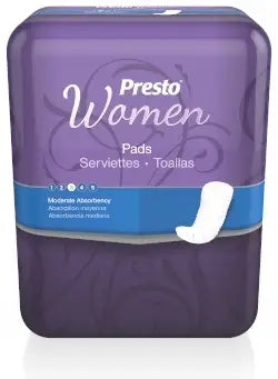 Presto Incontinence Pads for Women