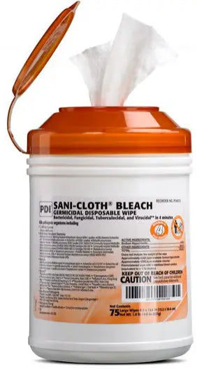 PDI Bleach Germicidal Disposable Wipes - 160 Count Canister