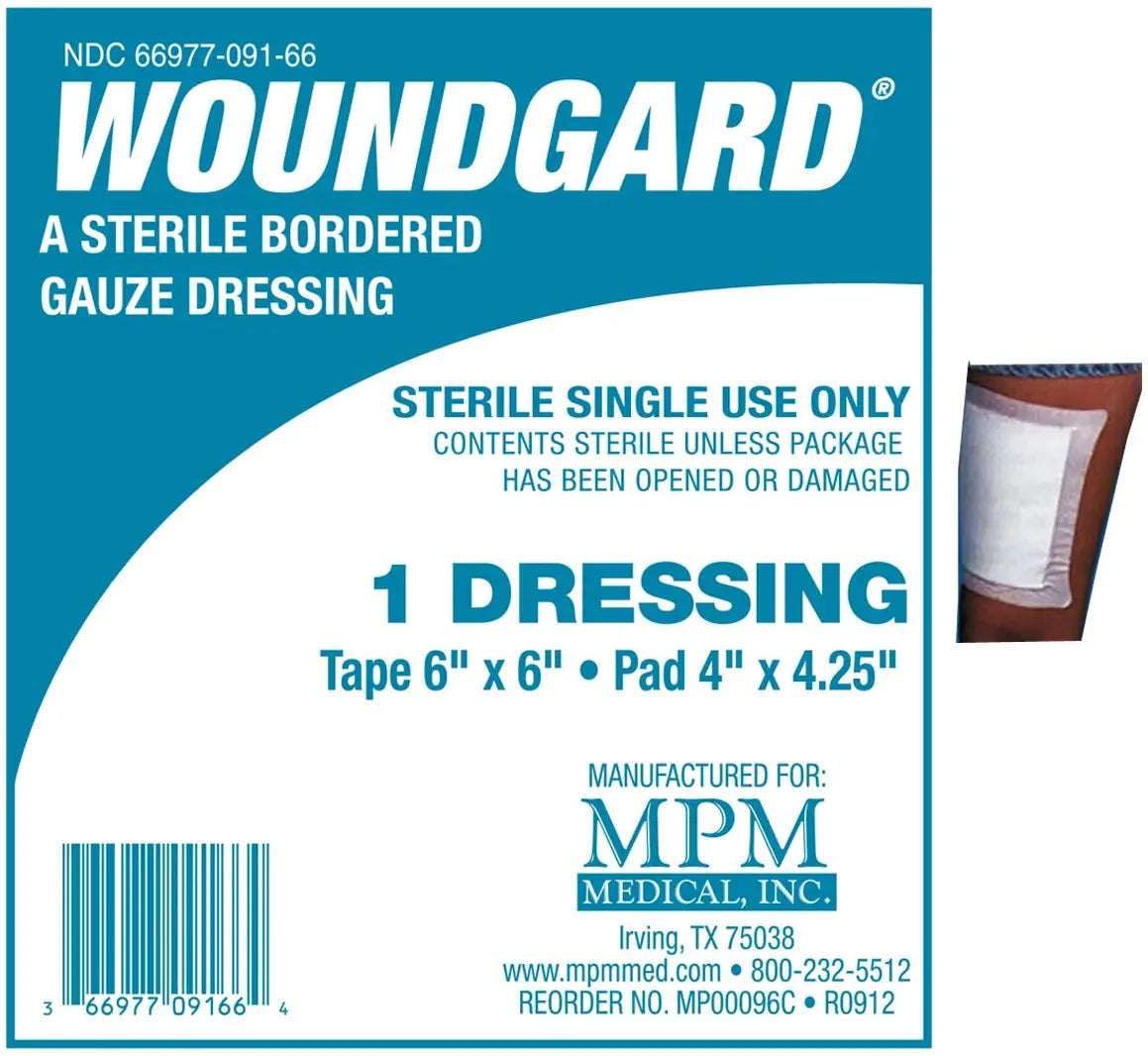 MPM Medical WoundGard Bordered Gauze Dressing - Sterile