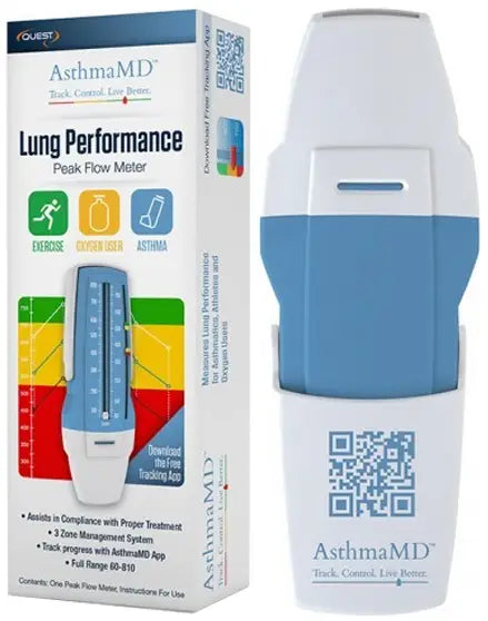 Quest AsthmaMD Lung Performance Peak Flow Meter
