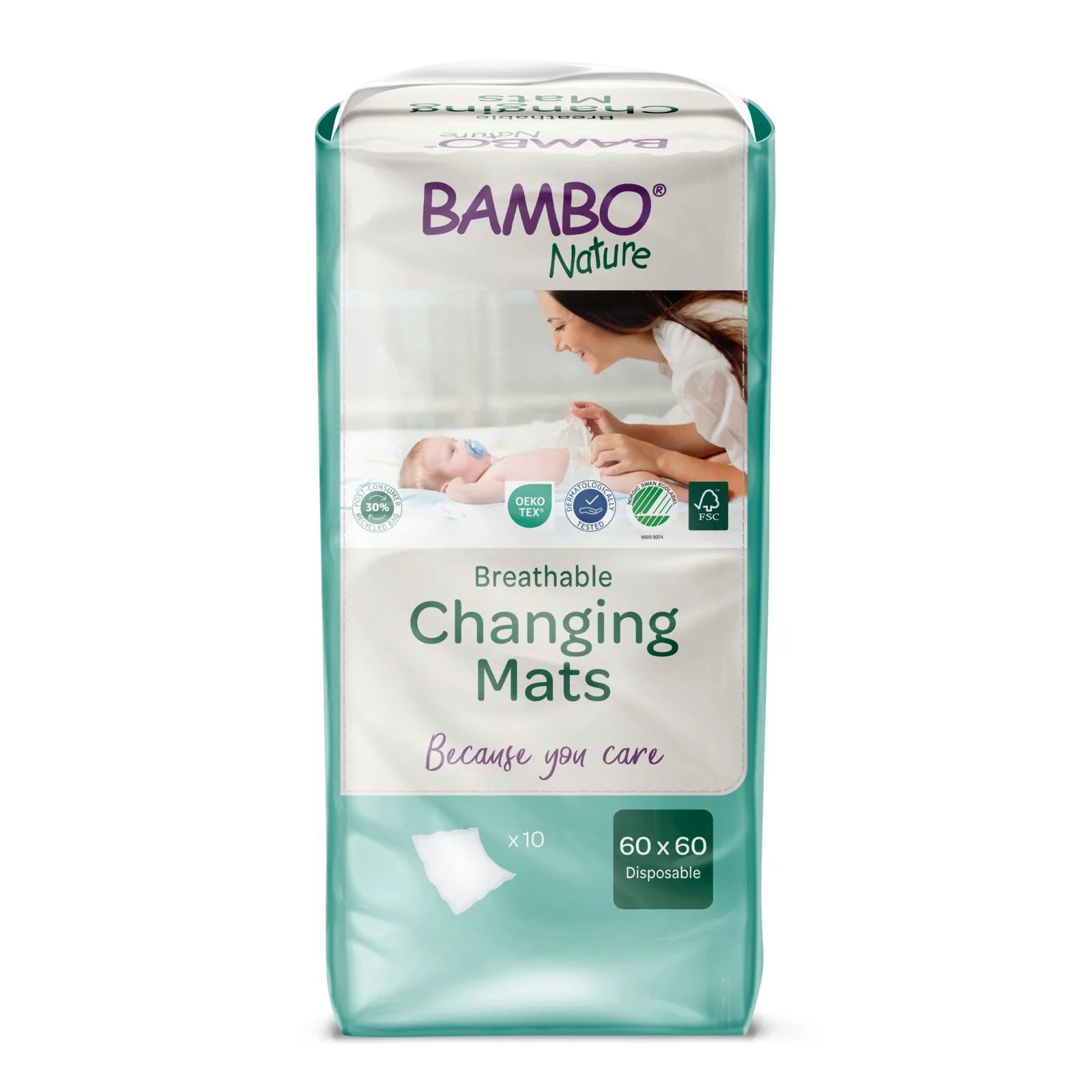 Bambo Nature Changing Mats 23.6" x 23.6"